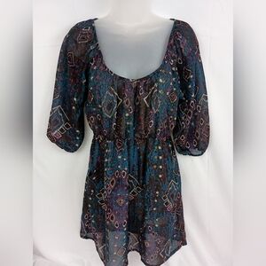 2/$30 Multicolor Bohemian Dress (#1,303)